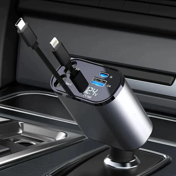 TurboCharger - Carregador Ultra Rápido com Cabos USB-C e USB - Marking